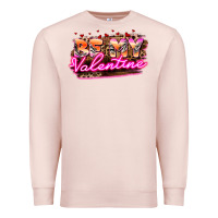 Pale Pink be my valentine Premium Sweatshirt - HowdyJamesFarm
