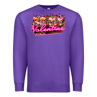 Purple be my valentine Premium Sweatshirt - HowdyJamesFarm