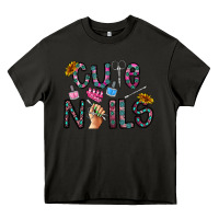 Asphalt cute nails Heavy Core Tee - CowhideDigitalArt