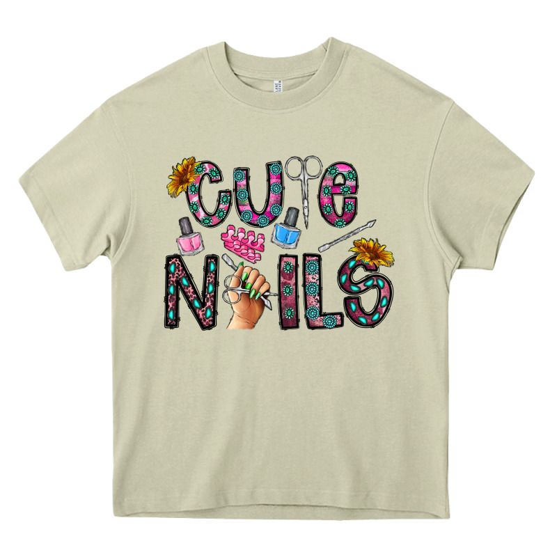 Cute Nails Heavy Core Tee by CowhideDigitalArt | Teevron