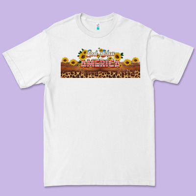 God Bless America Libbey Cup Premium Tee Designed By Hra Design Shop