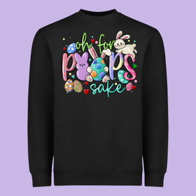 Oh For The Peeps Sake Heavyweight Sweatshirt Designed By Maliassmallbusiness