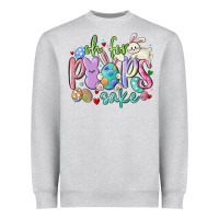Heather Grey oh for the peeps sake Heavyweight Sweatshirt - MaliasSmallBusiness
