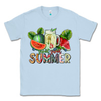 Dusty Blue summer Classic Tee - CowhideDigitalArt