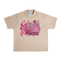 French Oak nobody fights alone cancer Urban Heavy Tee - MaliasSmallBusiness