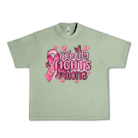 Oil Green nobody fights alone cancer Urban Heavy Tee - MaliasSmallBusiness