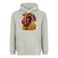 Moon Dust Thanksgiving turkey with pumpkin and sunflower Heavyweight Hoodie - NancyCooperArtShop