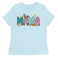 Baby Blue Easter Mama Easter Day Ladies Tee - Neo Western