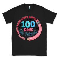Black happy 100 days of school Classic Tee - MaliasSmallBusiness