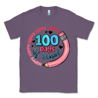 Lavender happy 100 days of school Classic Tee - MaliasSmallBusiness