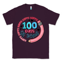 Plum happy 100 days of school Classic Tee - MaliasSmallBusiness
