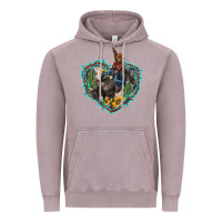 Vintage Zinc western heart bullfighter  cactus sunflower aztek pattern Vintage Hoodie - BarkalooDesign
