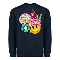 Smiley Face And School Elementary Heavyweight Sweatshirt | Teevron