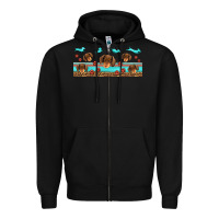 Black dachshund wiener dog Zipper Hoodie - Jasminsmagicworld