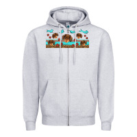 Heather Grey dachshund wiener dog Zipper Hoodie - Jasminsmagicworld