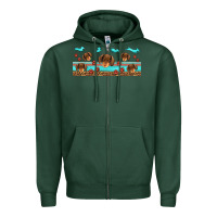 Sports Green dachshund wiener dog Zipper Hoodie - Jasminsmagicworld