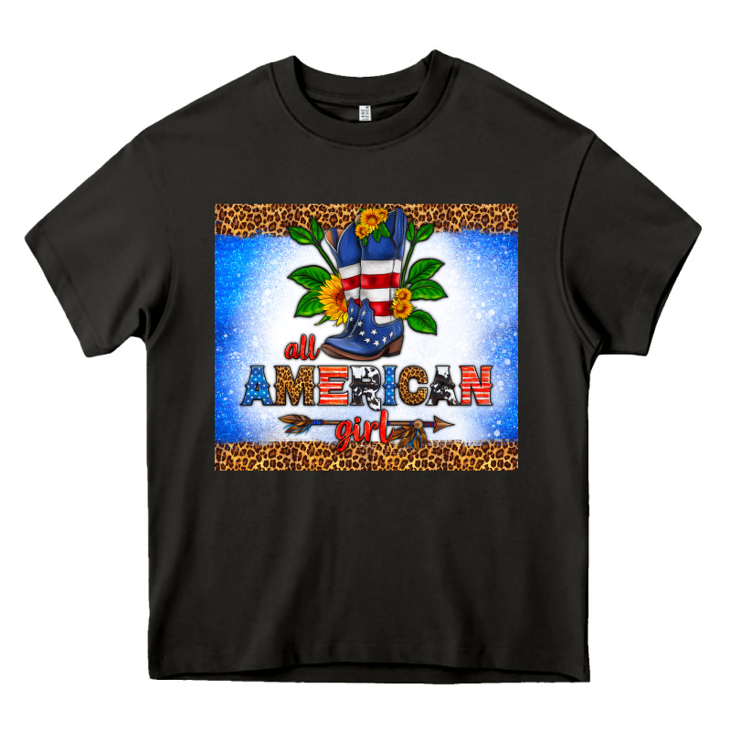All American Girl Heavy Core Tee by HRA Design Shop | Teevron