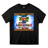 Black all American girl Heavy Core Tee - HRA Design Shop