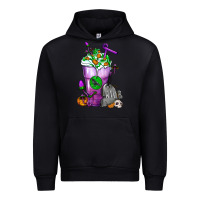 Black Halloween Cold Drink Frappe With Tombstone Urban Hoodie - FaDigitalArtStudio