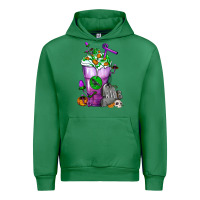 Emerald Halloween Cold Drink Frappe With Tombstone Urban Hoodie - FaDigitalArtStudio
