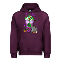 Mauve Wine Halloween Cold Drink Frappe With Tombstone Urban Hoodie - FaDigitalArtStudio
