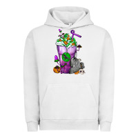 Pigment Lunar Rock Halloween Cold Drink Frappe With Tombstone Urban Hoodie - FaDigitalArtStudio