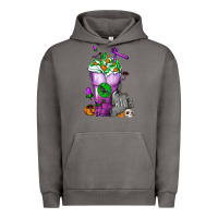 Pigment Tornado Halloween Cold Drink Frappe With Tombstone Urban Hoodie - FaDigitalArtStudio