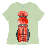 Matcha red leg guard fa element Ladies Tee - FaDigitalArtStudio