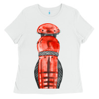 White red leg guard fa element Ladies Tee - FaDigitalArtStudio