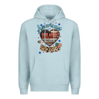 Blue Mist American heart southern soul Premium Hoodie - HowdyJamesFarm
