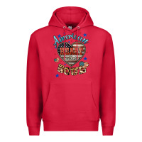 Cardinal American heart southern soul Premium Hoodie - HowdyJamesFarm