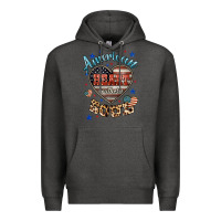 Charcoal Heather American heart southern soul Premium Hoodie - HowdyJamesFarm