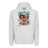 Dove Grey American heart southern soul Premium Hoodie - HowdyJamesFarm