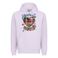 Lilac American heart southern soul Premium Hoodie - HowdyJamesFarm