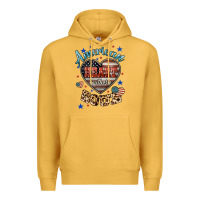 Mustard American heart southern soul Premium Hoodie - HowdyJamesFarm