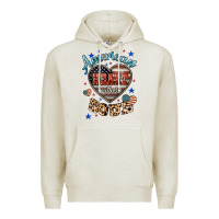 Oatmeal Heather American heart southern soul Premium Hoodie - HowdyJamesFarm