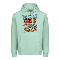 Seafoam American heart southern soul Premium Hoodie - HowdyJamesFarm