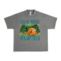 Tornado life is better by the camp fire Urban Heavy Tee - MaliasSmallBusiness