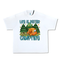 White life is better by the camp fire Urban Heavy Tee - MaliasSmallBusiness
