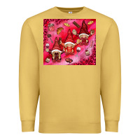 Antique Gold gnomies with food elements tumbler hjf Premium Sweatshirt - HowdyJamesFarm