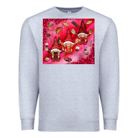 Heather Grey gnomies with food elements tumbler hjf Premium Sweatshirt - HowdyJamesFarm