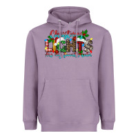 Lavender christmas lights are my favorite Heavyweight Hoodie - texasbilliewilder