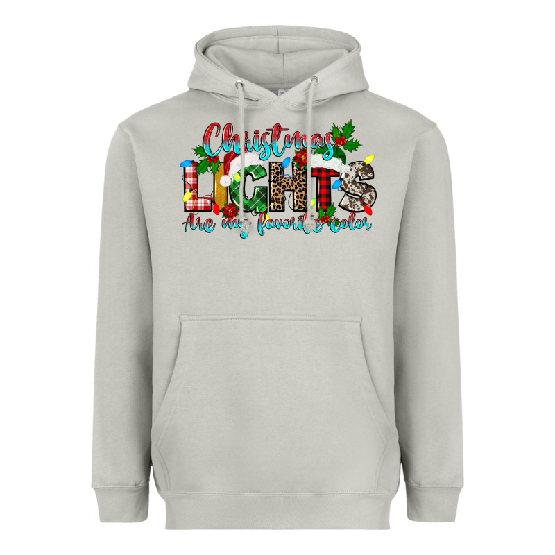 Christmas Lights Are My Favorite Heavyweight Hoodie by texasbilliewilder | Teevron