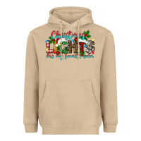 Mushroom christmas lights are my favorite Heavyweight Hoodie - texasbilliewilder