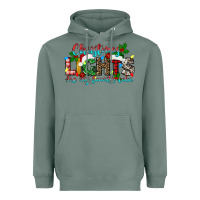 Sage christmas lights are my favorite Heavyweight Hoodie - texasbilliewilder