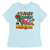 Baby Blue rawr means grateful in dinosaur Ladies Tee - CowhideDigitalArt