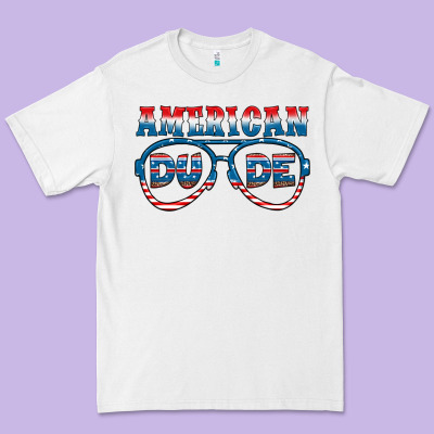 American Dude Premium Tee Designed By Hra Design Shop