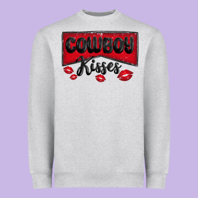 Cowboy Kisses Heavyweight Sweatshirt Designed By Maliassmallbusiness