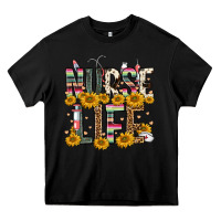 Black nurse life Heavy Core Tee - FaDigitalArtStudio