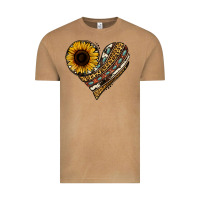 Vintage Camel western sunflower leopard cowhide heart Vintage Tee - Jasminsmagicworld